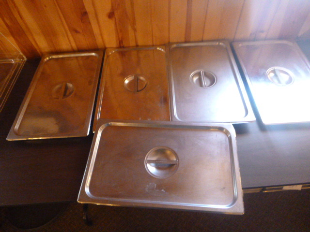 lot 149 image: 5 Steam Table Pan Lids