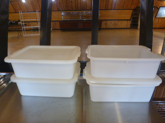 lot 60 image: 4 Plastic Bins