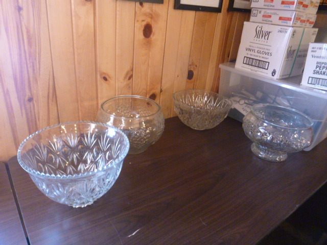 lot 85 image: 4 Glass Punch Bowls