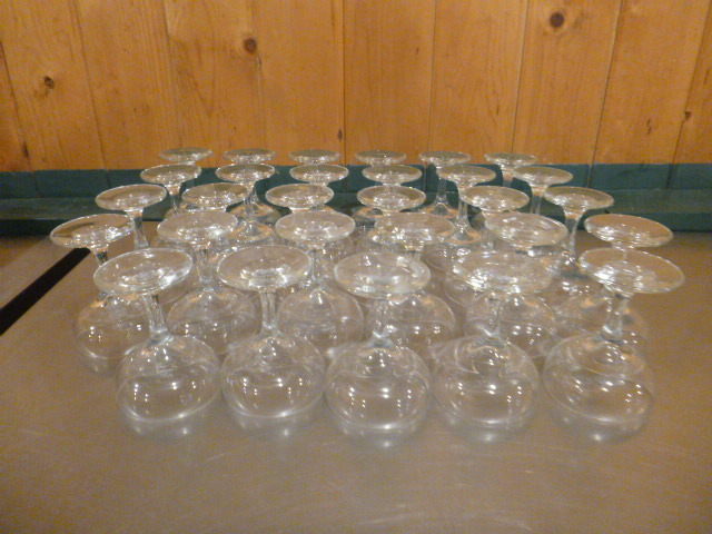 lot 191 image: 29 Champagne Glasses