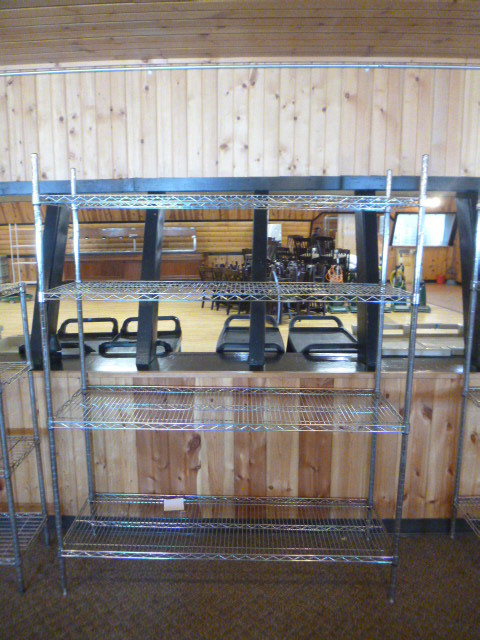 lot 215 image: 4 Tier NSF Stainless Steel Shelving