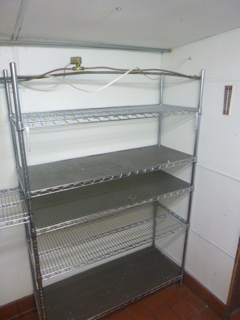 lot 238 image: 6 Tier NSF Stainless Steel Shelving
