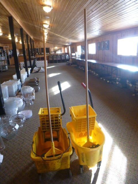 lot 244 image: 2 Mop Buckets with Wringers