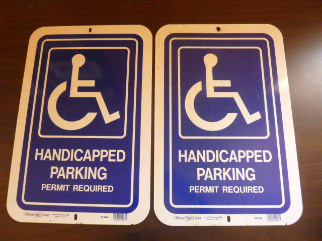 lot 257 image: 2 Handicapped Parking Signs
