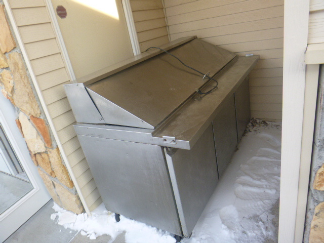 lot 291 image: Cold  Tech 3 Door Food Prep Table Cooler