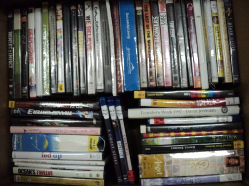Lot of 113 DVDs and blue ray...