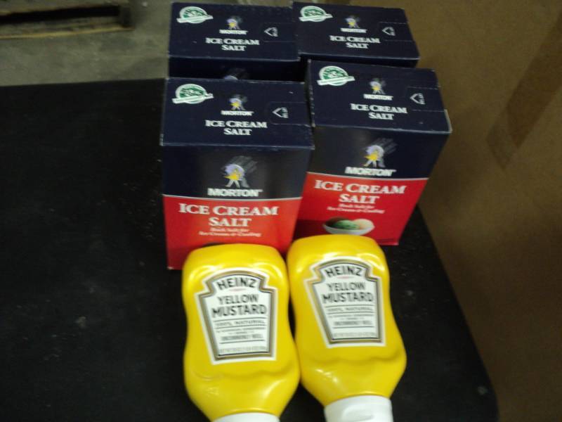 4- 4lb boxes of Morton Ice Cream Sa...