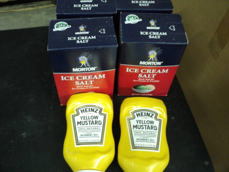 4- 4lb boxes of Morton Ice Cream Sa...