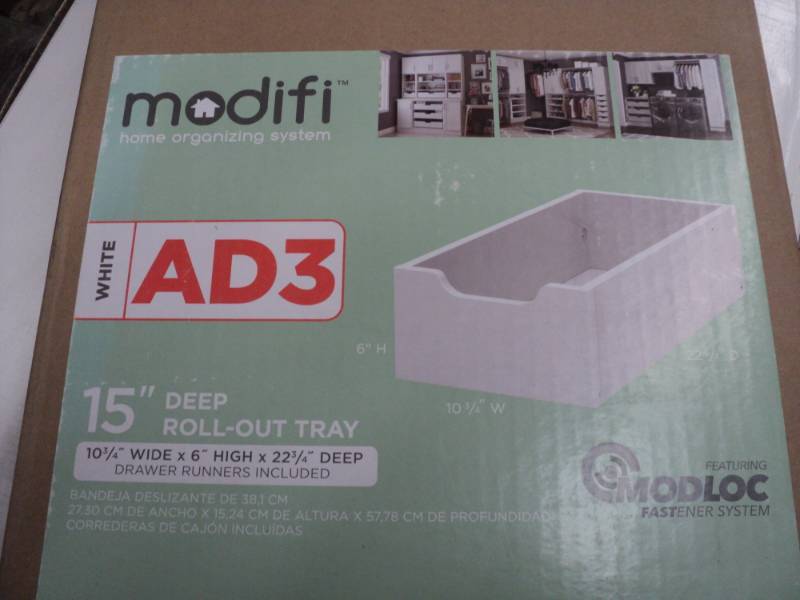 Modifi White 15 Deep Roll Out Tray...