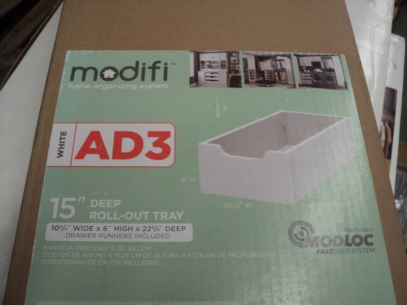Modifi White 15 Deep Roll Out Tray...