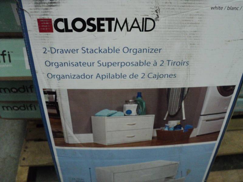 Closet Maid White 2 Drawer Stackabl Entertainment Home