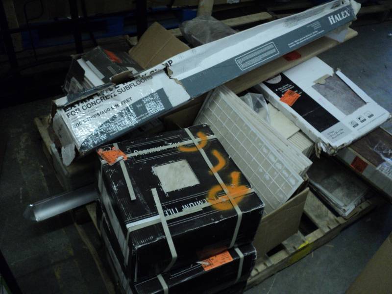 Pallet of misc. tile and flooring ...