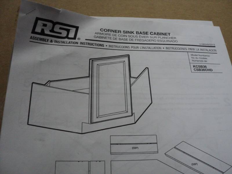 Corner Sink Base Cabinet New...