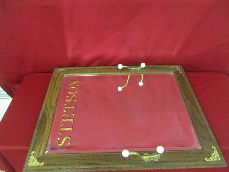 lot 2 image: vintage Stetson Hat company Mirror
