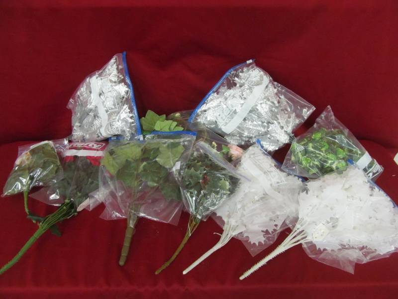 lot 21 image: silk flower, greenery