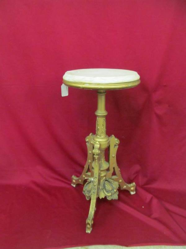lot 78 image: marble top fern stand