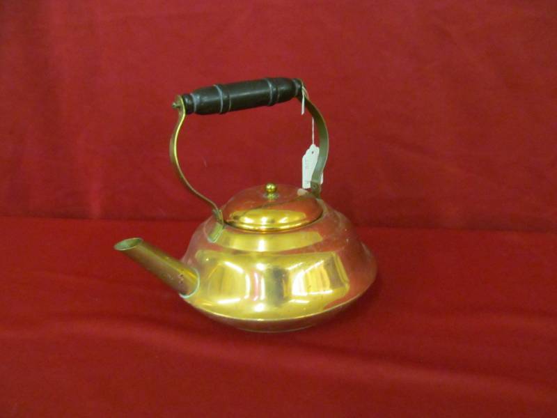 lot 107 image: vintage copper craft teapot