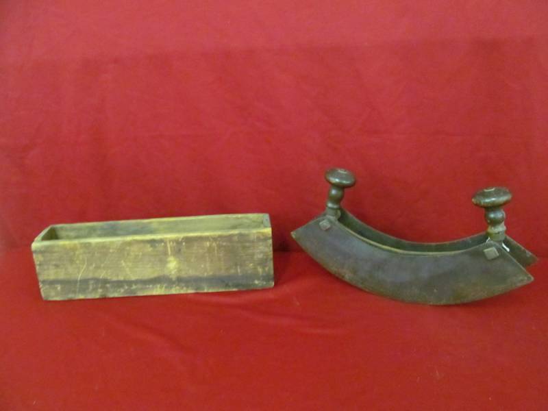 lot 109 image: vintage double handled double blade cutter