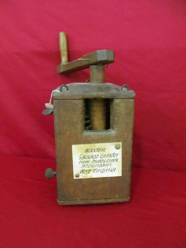 lot 125 image: vintage sausage grinder