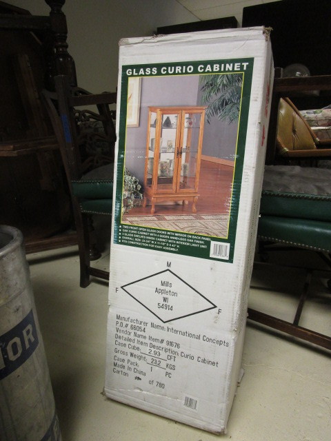 GLASS CURIO CABINET