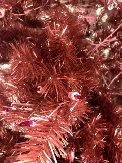 9 Ft. Rose Gold Artificial Christmas Tree Pre-LIt