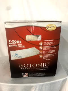 lot 8 image: Isotonic 7-Zone Memory Foam Mattress Topper