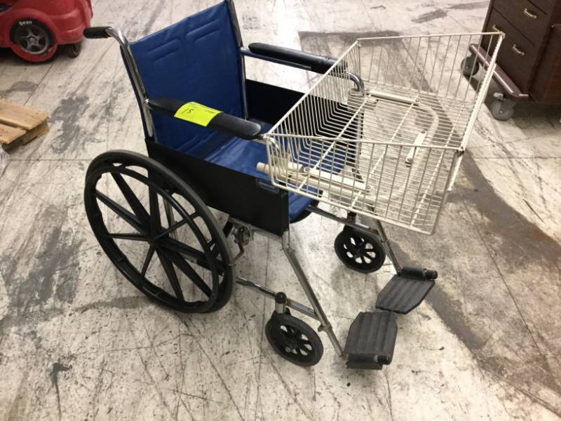lot 15 image: Wheelchair WBasket
