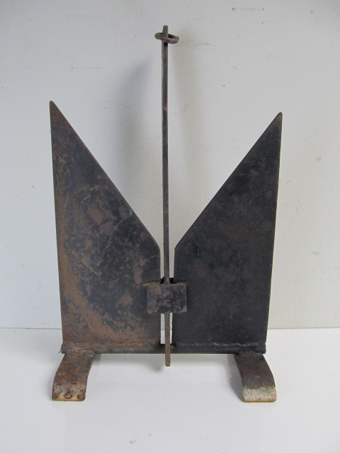 lot 29 image: Vintage Boat Anchor wWelded on Feet