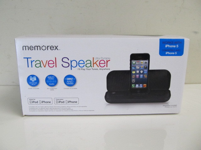 lot 30 image: NEW IN BOX Memorex Travel Speaker