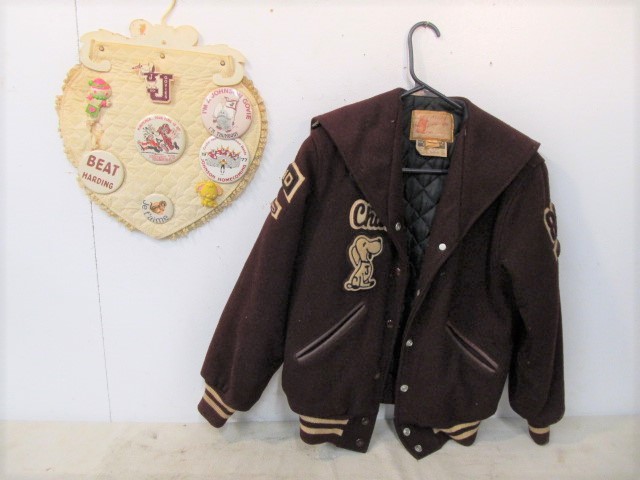 lot 42 image: Vintage JOHNSON Highschool Letter Jacket wButtons