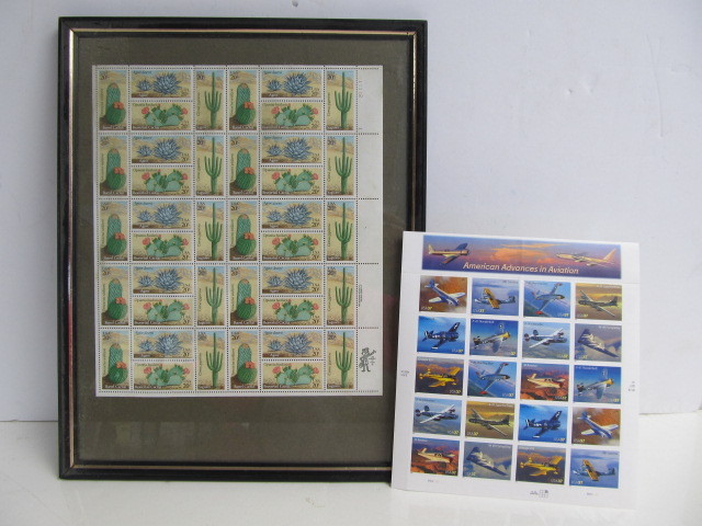 lot 90 image: Mint Stamps - Cactus & Planes