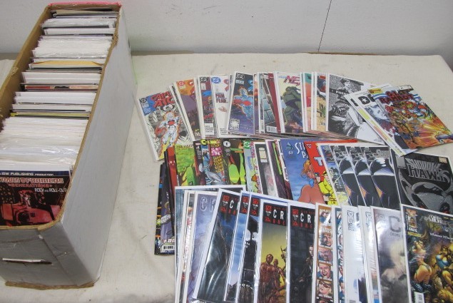 lot 116 image: Long Box of Approx 250 Assorted Comic Books #4
