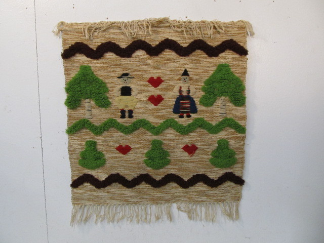 lot 99 image: Vintage Hand Woven German Tapestry