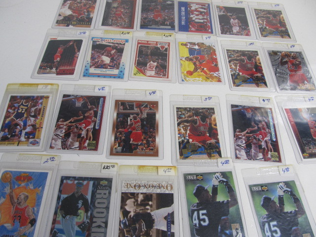 lot 167 image: Collection of MICHAEL JORDAN Sports Cards