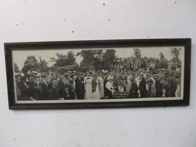lot 131 image: Original 1912 Panoramic Company Photo - N.W. Telephone Company Picnic