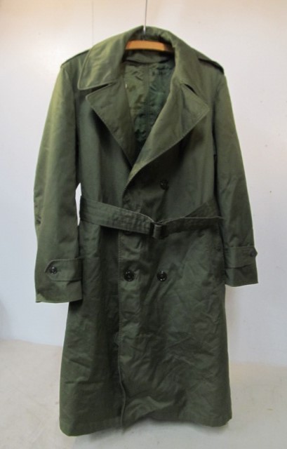 lot 144 image: Vintage US Military Long Coat