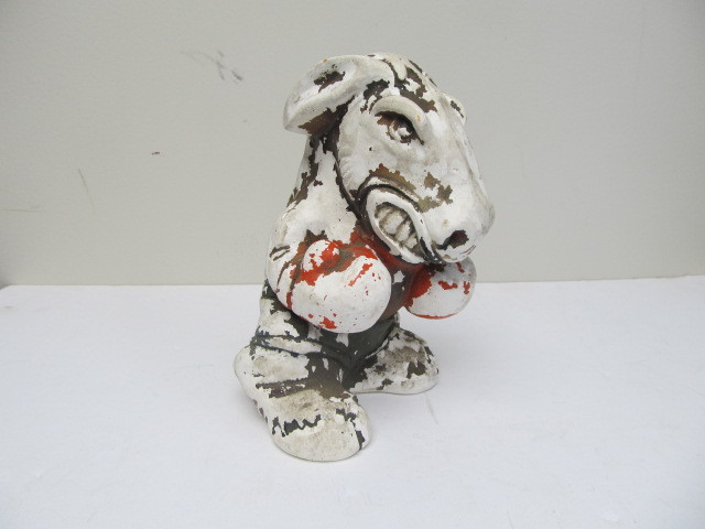 lot 2 image: Rare Original Vintage GRAIN BELT BEER Chalkware Advertising Display Statue - Buster The Belter
