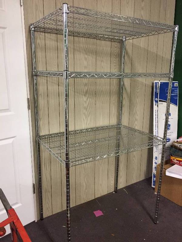 lot 385 image: Chrome Shelving