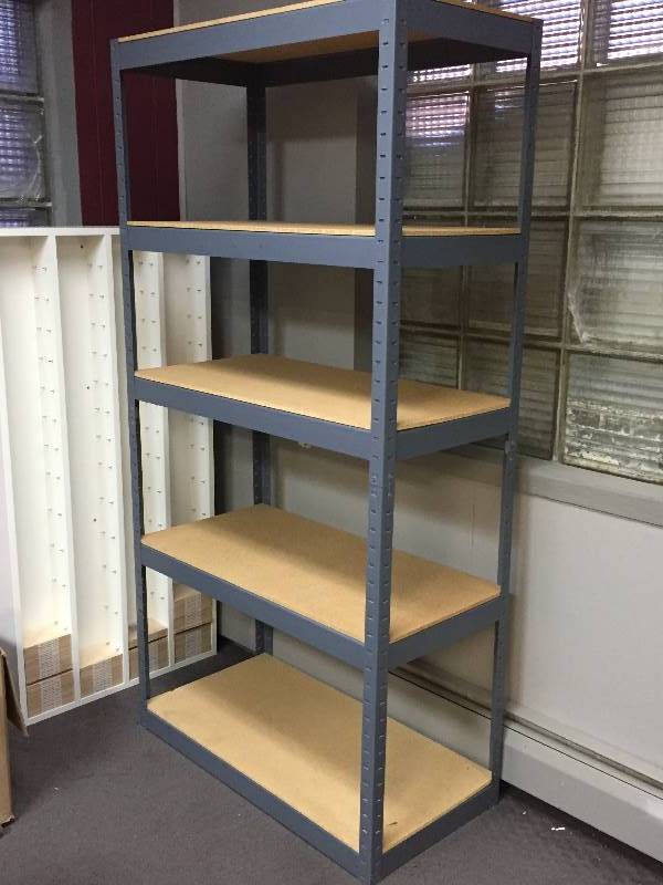 lot 372 image: Shelving Unit  3 wide x 18 deep x 6 tall - 5 shelf