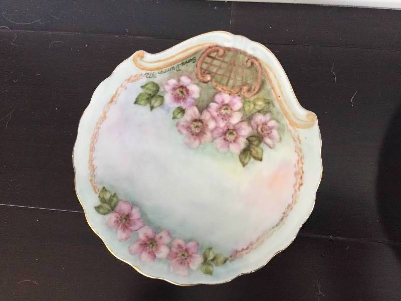 lot 395 image: Qty 6 Hand Painted Plates - Bavaria, Noritake