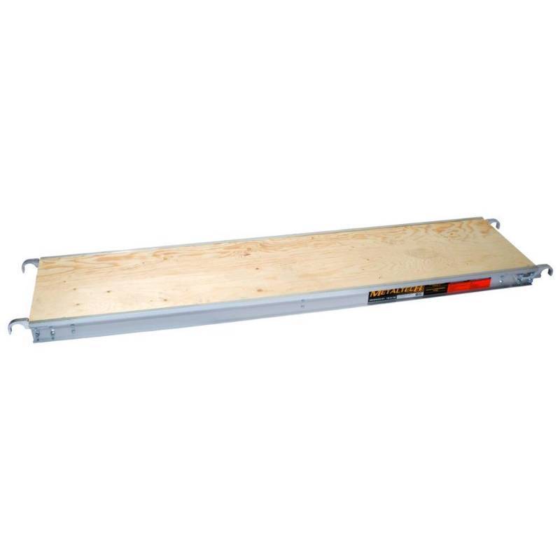 lot 65 image: (2) MetalTech 7 ft. x 19 in. Aluminum Scaffold Platform with Plywood Decks, M-Mpp719
