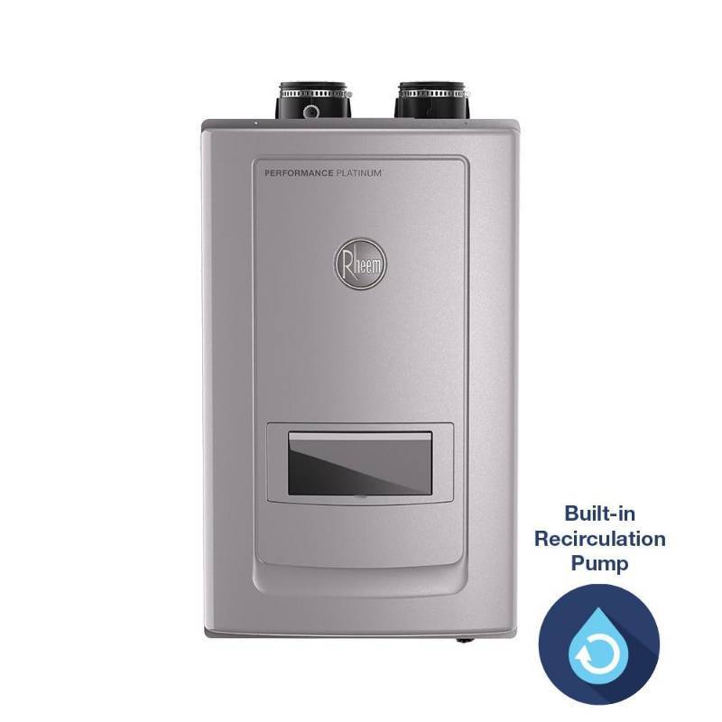lot 155 image: Rheem Performance Platinum 11 GPM Natural Gas High Eff Indoor Tankless Water Heater with Recirculation and Leak Protection, ECOH200DVRHLN