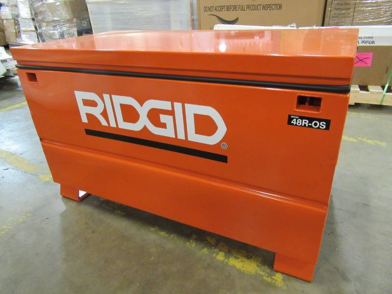 lot 95 image: RIDGID 48 in. x 24 in. Universal Storage Chest, 48R-OS - DENTS