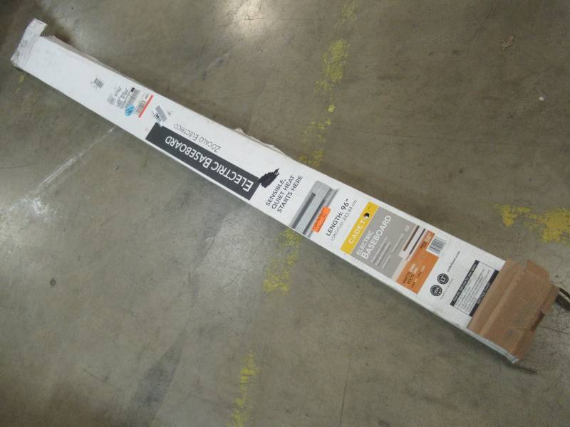 lot 127 image: Cadet 96 in. 2,000-Watt 240208-Volt Electric Baseboard Heater in White, 8F2000W.