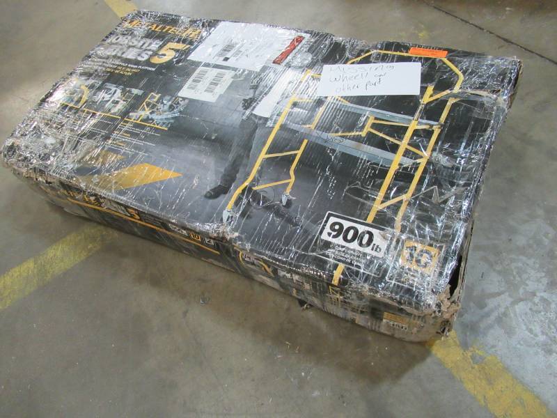 lot 176 image: MetalTech Job Site Series 5 ft. x 4 ft. x 2-12 ft. Scaffold 900 lbs. Load Capacity, I-IMIS - Missing Parts.