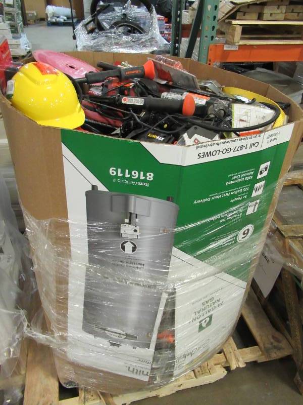 lot 197 image: WHOLESALE PALLET OF RETURNS - SMALL HAND AND POWER TOOLS