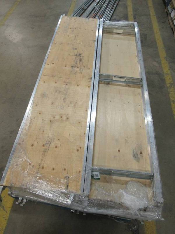 lot 64 image: (2) MetalTech 7 ft. x 19 in. Aluminum Scaffold Platform with Plywood Decks, M-Mpp719