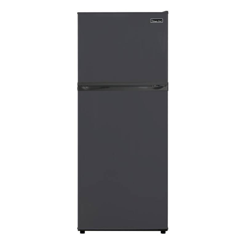 lot 21 image: Magic Chef 9.9 cu. ft. Top Freezer Refrigerator in Black, HVDR104B