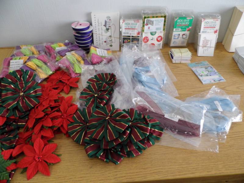 lot 57 image: Stickers - Envelopes - Ribbon - Decor