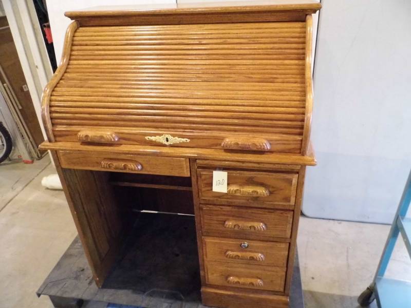 lot 120 image: Rolltop Desk